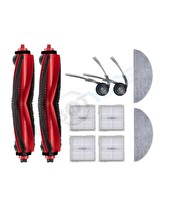 Robotyedek Roborock Q8 Max Pro (2025 Model) Uyumlu Fırça Hepa Filtre Mop Seti-10 Parça