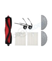 Robotyedek Roborock Q8 RRA0TCP (Max-Pro-Plus Değil) Uyumlu Yedek Fırça Filtre Seti-7 Parça