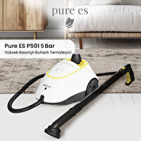 Pure Es P501 Yüksek Basınçlı Buharlı Temizleyici Beyaz