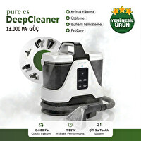 Pure Es DeepCleaner 13000 PA Koltuk Yıkama ve Buharlı Temizleme Makinesi PetCare