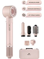 PiranTech KS-92 Rose İyonlu Profesyonel Saç Kurutma Makinesi ve Şekillendirici Pembe