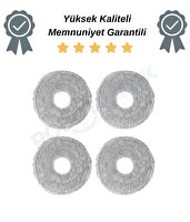 Robotyedek Dreame L50 Ultra Uyumlu Mikrofiber Mop Bez - 4 Adet
