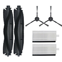 Mija Lydsto R1 Pro HD-STYTJ-W03 Uyumlu 2 Ana Fırça 2 Yan Fırça 2 Hepa Filtre Yedek Seti