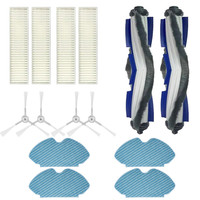 Mija Tefal RG7447 X-Plorer Serie 60 Uyumlu Fırça Filtre Mop Bezi Seti 1 Yıllık Yedek Set 14 Parça