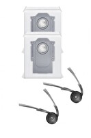 Rovexa Roborock Q7 TF & Q7 TF+ Uyumlu 2 Adet Yan Fırça 2 Adet Toz Torbası