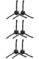 Rovexa Roborock S8 Sonic Uyumlu 6 Adet Siyah Yan Fırça