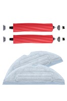 Rovexa Roborock G10 Uyumlu 2 Adet Ana Fırça 2 Adet Mop Fiber Paspas