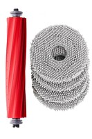Rovexa Roborock QRevo Pro Uyumlu 1 Adet Ana Fırça 4 Adet Mop Fiber Paspas