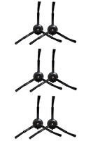 Rovexa Roborock QRevo MaxV Uyumlu 6 Adet Siyah Yan Fırça