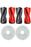 Rovexa Roborock QRevo C Uyumlu 2 Adet Ana Fırça 2 Adet Mop Fiber Paspas