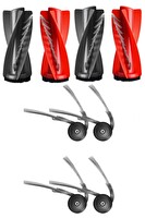 Rovexa Roborock QRevo Curv Uyumlu 2 Adet Ana Fırça 4 Adet Yan Fırça