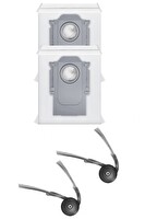 Rovexa Roborock QRevo Curv Uyumlu 2 Adet Yan Fırça 2 Adet Toz Torbası