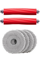 Rovexa Roborock QRevo Plus Uyumlu 2 Adet Ana Fırça 4 Adet Mop Fiber Paspas