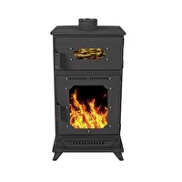 Etinova M003 Pelet ve Odun Yakabilen Mini  Fırınlı Soba