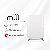 Mill Elektrikli Taşınabilir Wifi Bağlantılı Yağlı Radyatör Isıtıcı