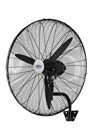 Hims HEF-D650 190W 26" Alüminyum 3 Kanatlı Sanayi Tipi Duvar Vantilatörü Siyah