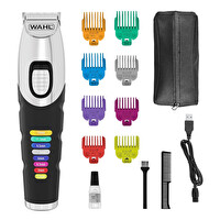 Wahl 9893 Color Trim Beard 8 Renkli Kılavuz Taraklı Şarjlı Sakal Kesme Makinesi 09893-0443