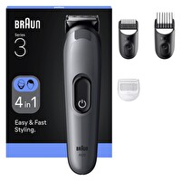 Braun AIO3500 Hepsi Bir Arada Series 3 Keskin Bıçak 14 Uzunluk Ayarı 4'ü 1 Arada Tıraş Kiti