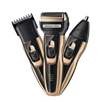 Jasper JPR-2020 3 Başlıklı Özel Seri Titanyum Pro Edition Saç Sakal  Burun Kılı Alma Tıraş Makinesi