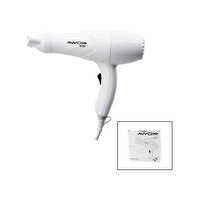 Awox Alize Beyaz Saç Kurutma - Fön Makinesi + Dar Şekillendirici Başlık 2 Kademe Isı Ayarı 1200W (4767)