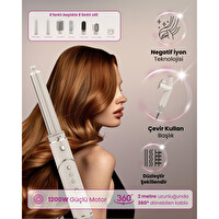 Mieco Aria 8'i 1 Arada İyon Özellikli Saç Kurutma Ve Şekillendirme Seti Şampanya