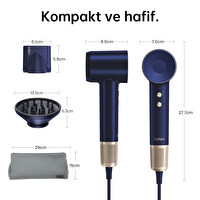 Laifen Swift Premium Saç Kurutma Makinesi - Golden Blue (Laifen Türkiye Garantili)