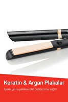 Arzum AR5184 Volume Pro Keratin ve Argan Yağlı Plaka İyon Teknolojisi İnce Plakalı Saç Düzleştirici Siyah