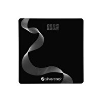 Silvercrest SC-BS100 Gümüş Çizgili Siyah Baskül
