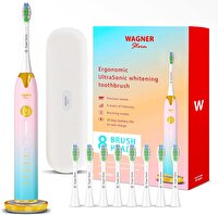 Wagner & Stern Basınç Sensörlü Ultrasonik Beyazlatıcı Mavi-Pembe Diş Fırçası