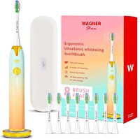 Wagner & Stern Basınç Sensörlü Ultrasonik Beyazlatıcı Şeftali-Mavi Diş Fırçası