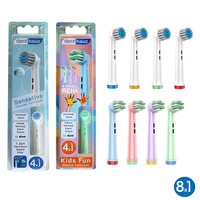 Denthauz Kombo Set Sensetive - Kids Fun Yumuşak Oral-B Uyumlu Yedek Diş Fırçası Başlıkları