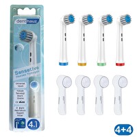 Denthauz Sensetive - Ekstra Yumuşak Oral-B Uyumlu Diş Fırçası Başlığı - Fırça Koruma Kapağı