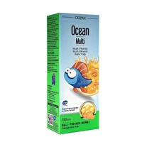 Orzax Ocean Multi Şurup Ballı Portakal Aromalı Balık Yağı 150 ML