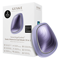 Geske Titreşimli Soğutma ve Isıtmalı Led Terapili Yüz Maskesi Bakım Cihazı | Sonic Warm & Cool Mask - Mor