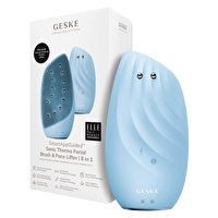 Geske Titreşimli Mikro Akım Termal Mavi Yüz Temizleme ve Cilt Sıkılaştırıcı Cihaz  | Sonic Thermo Facial Brush Face-Lifter