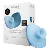 Geske Metal Detaylı Yumuşak Silikonlu Mavi Vücut Temizleme Fırçası | Body Brush