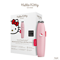 Geske Hello Kitty Titreşimli Mikro Akım Yüz Sıkılaştırıcı Akıllı Kalem Pembe | Microcurrent Face-lift Pen