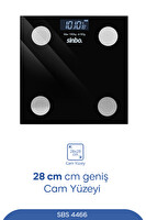 Sinbo SBS-4466 Akıllı Bluetooth Baskül Vücut Yağ - BMI Ölçer Mobil Uygulamalı