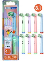 Rovexa Kids Fun - Çocuklara Özel Extra yumuşak Oral B Şarjlı Diş Fırçası Yedek Başlığı - 8'li Yedek Başlık
