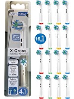 Rovexa X Cross - Çapraz Açılı Kusursuz Temizlik Oral B Şarjlı Diş Fırçası Yedek Başlığı- 16'lı Yedek Başlık
