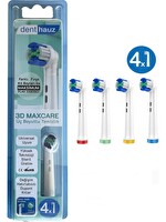 Rovexa 3D Maxcare - 3 Boyutlu Temiizlik Oral B Şarjlı Diş Fırçası Yedek Başlığı - 4 Adet Yedek Başlık