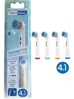 Rovexa Sensetive - Ekstra Yumuşak Oral B Şarjlı Diş Fırçası Yedek Başlığı - 4 Adet Yedek Başlık