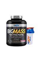 Bigjoy Bigmass Çilek Aromalı 3000 gr Mass Gainer Karbonhidrat Tozu 30 Servis
