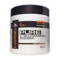 Core+ Pure L-Glutamine Powder 250 Gr Glutamin 50 Servis + Shaker + Protein Kahve Hediyeli