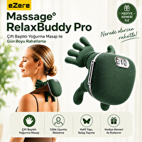 Ezere RelaxBuddy Pro Ovmalı Isıtıcılı İnsan Eli Şeklinde Şarjlı Yeşil Boyun Masaj Aleti