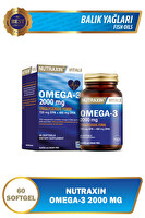 Nutraxin Omega 3 Balık Yağı 2000 MG 60 Kapsül