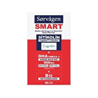 Sorvagen Smart Sitikolin DHA Omega 3 ve B12 30 Kapsül