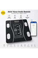 Piyatech Akıllı Bluetooth Yağ Su Kas Vücut Kitle Endeksi Kilo Ölçer Dijital Baskül