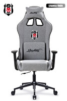 Fanchair x Beşiktaş Goal Gri Kumaş Lisanslı Oyuncu Koltuğu