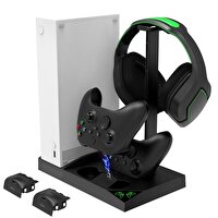 Ipega Xbox Series S 4'ü 1 Arada 2 Adet 1400 mAH Pil Soğutucu Göstergeli Fanlı Dock Stand